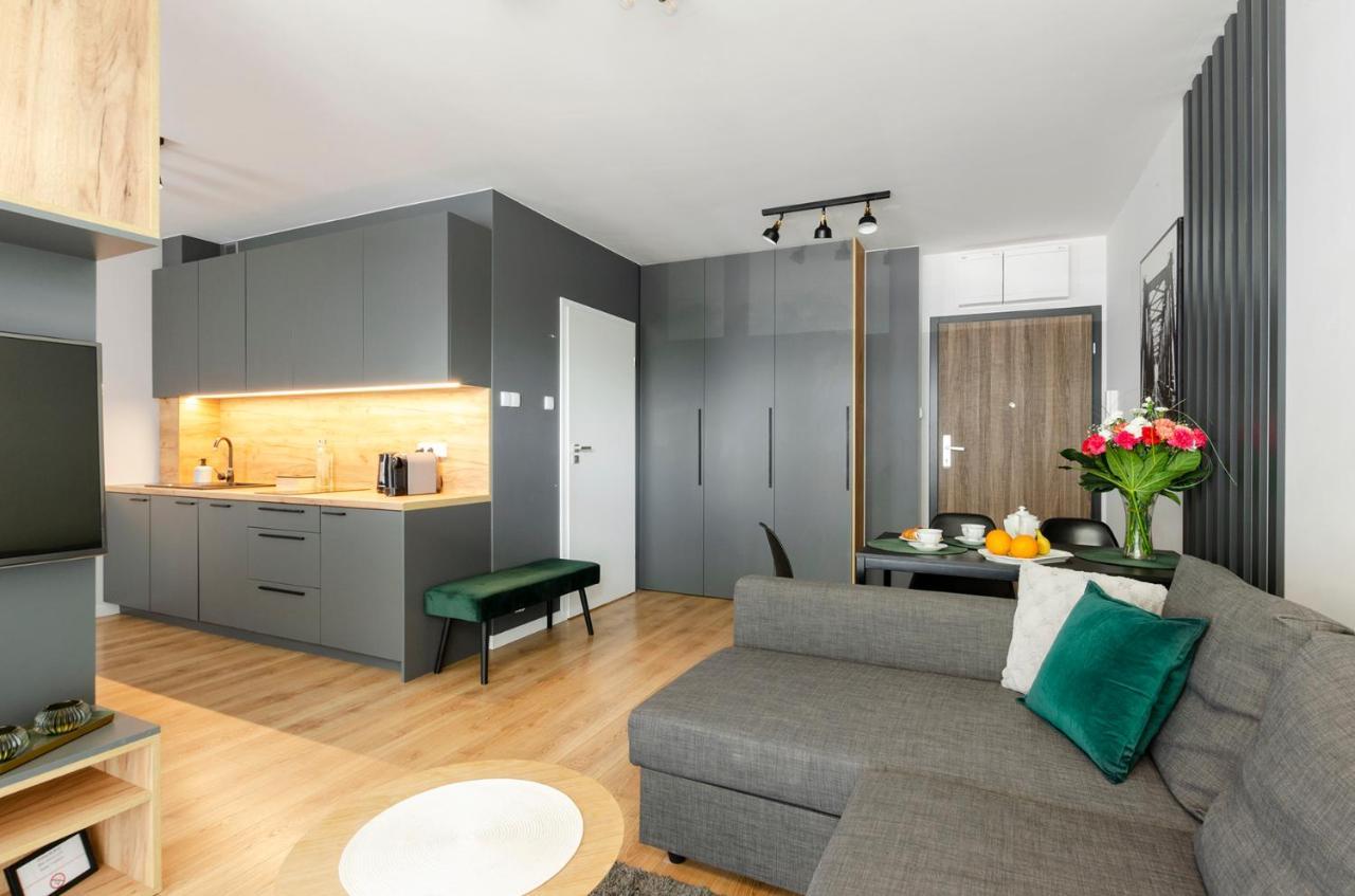 Apartament Jarzębinowy z ogródkiem Łódź Exterior foto